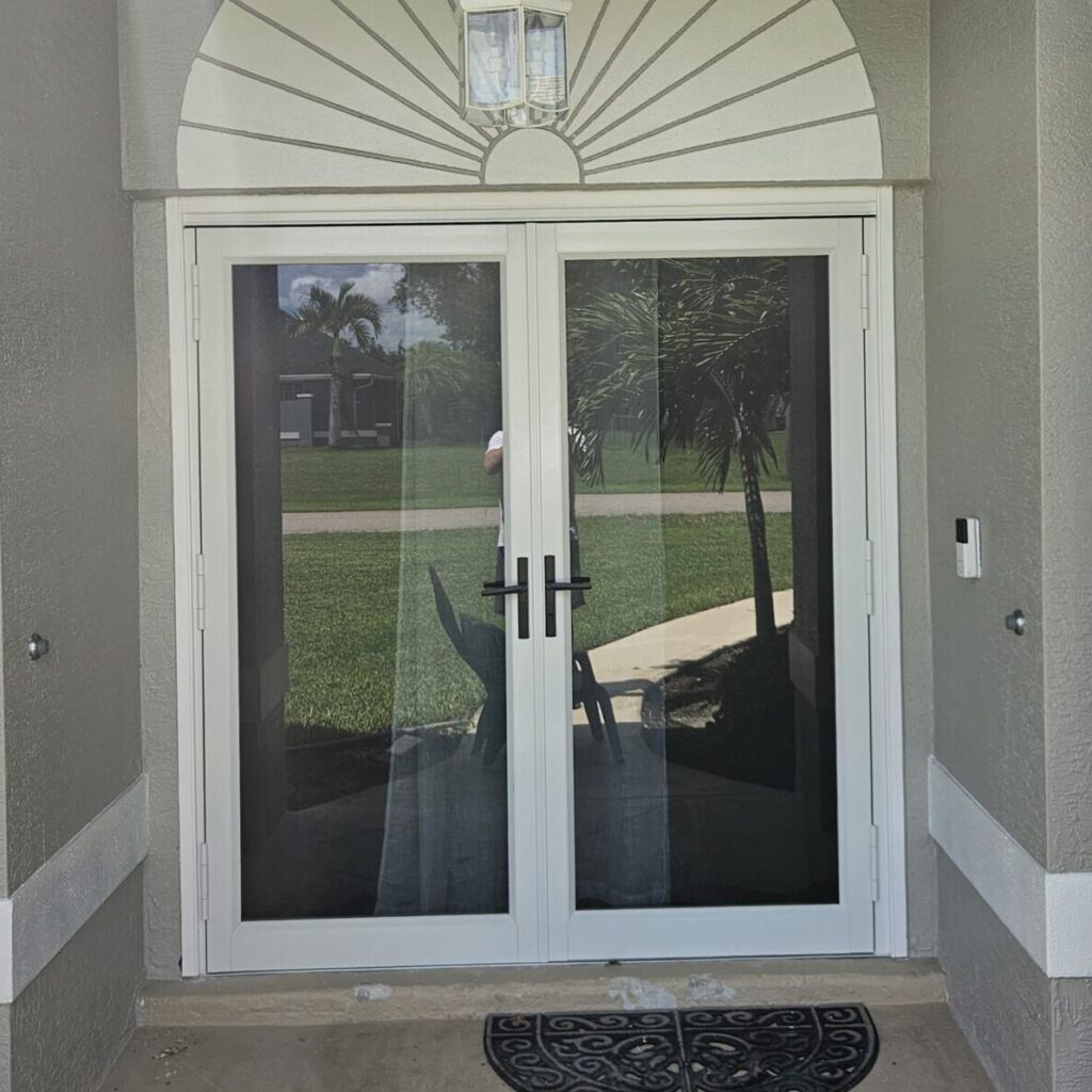 Zip Pool Cage Inpact Glass Front Doors