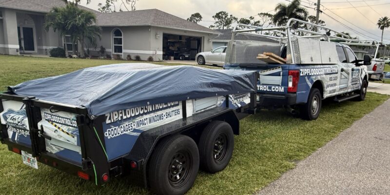 Zip Flood Control Dump Trailer Zip Flood Control Dump Trailer