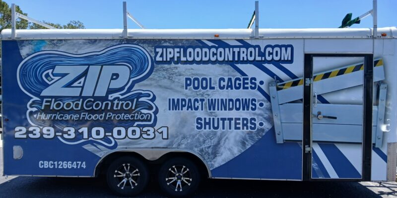 Zip Flood Control Cargo Trailer Zip Flood Control Cargo Trailer