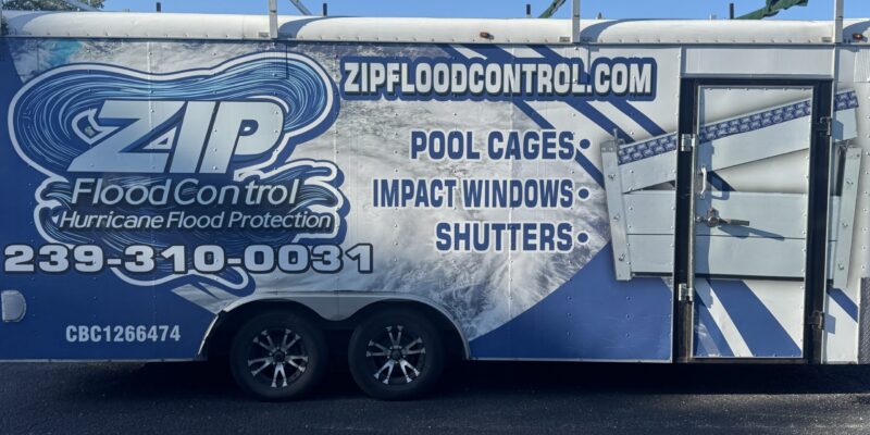 Zip Flood Control Cargo Trailer Zip Flood Control Cargo Trailer