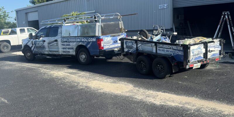 Zip Flood Control Footer Truck Zip Flood Control Footer Truck